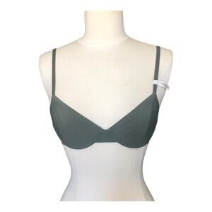 SMOOTHEZ by Aerie Full Coverage Lightly Lined Bra NWT Flexible Wire Green Sz 32A